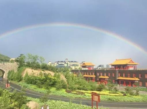 大雨过后，盘山惊现双彩虹壮观景象！